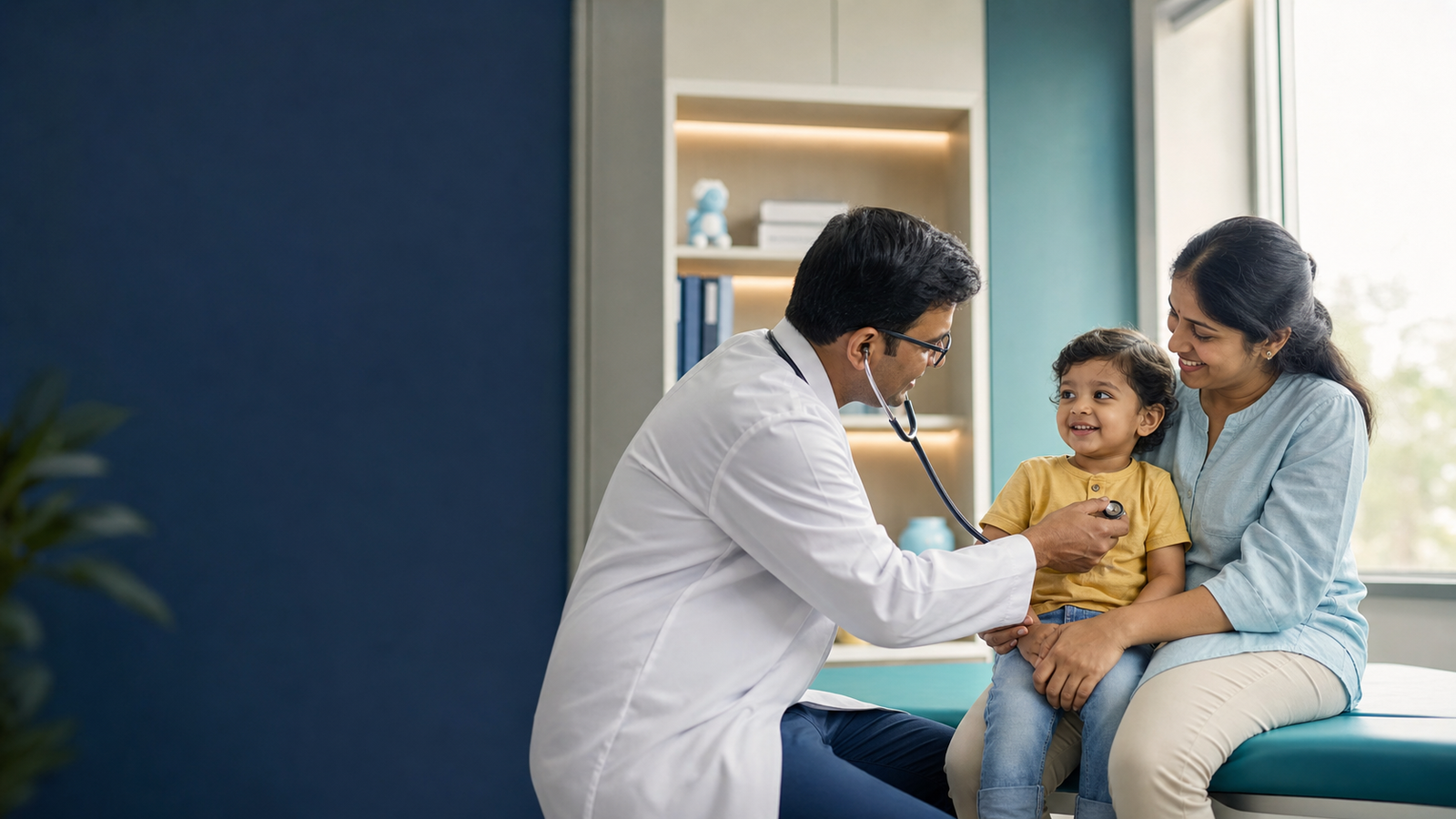 Mother and baby receiving specialist care